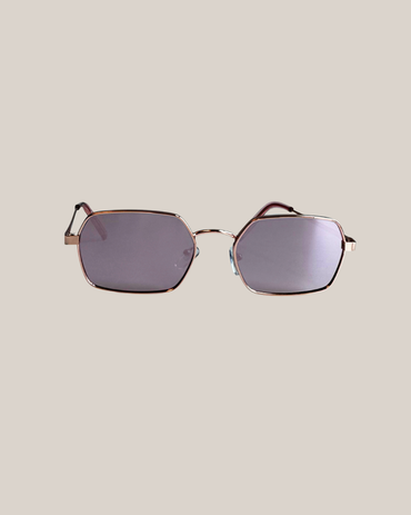 Metal Geometric Frame Sunglasses