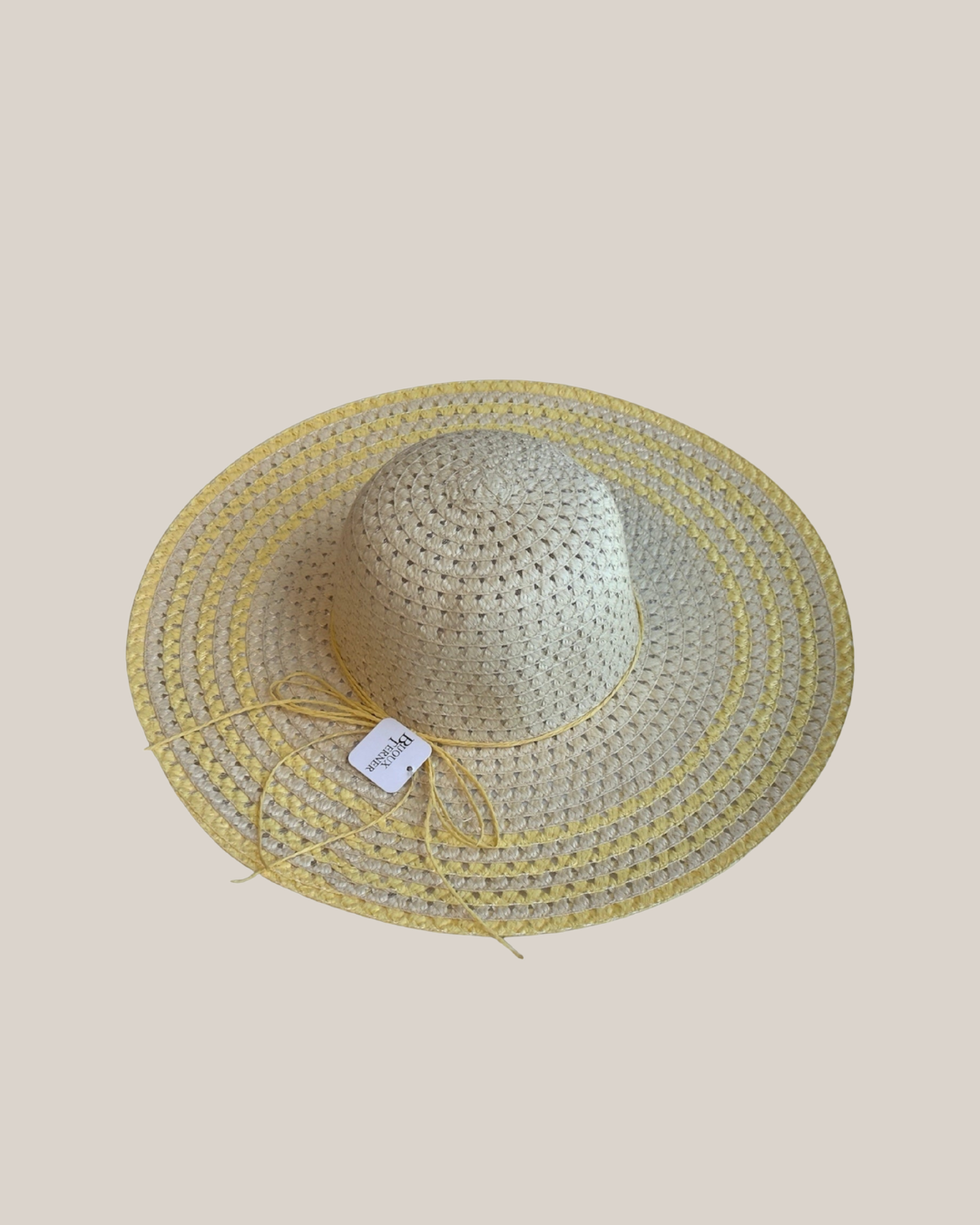 Striped Brim Summer Hat