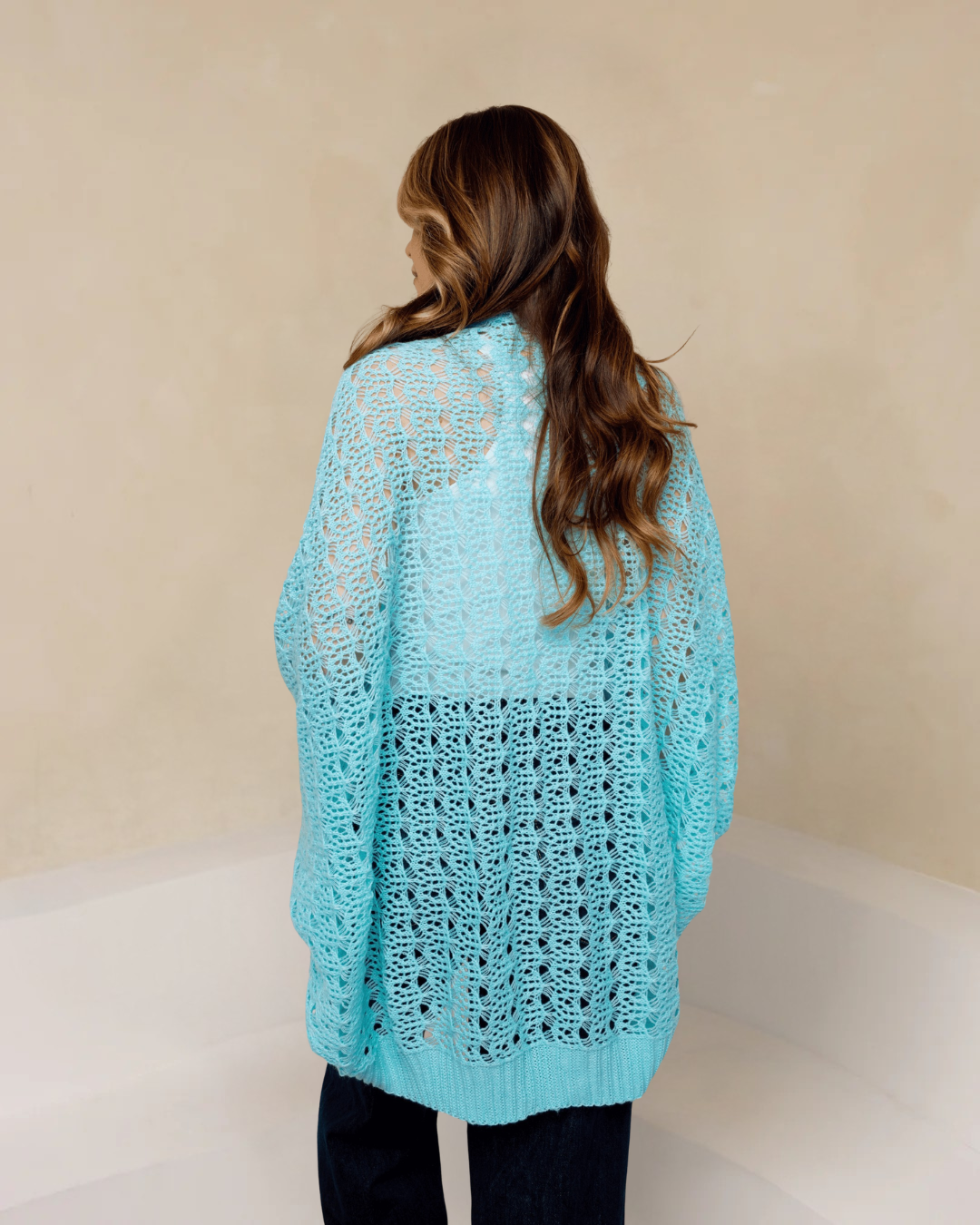 Open Weave Cocoon Shawl