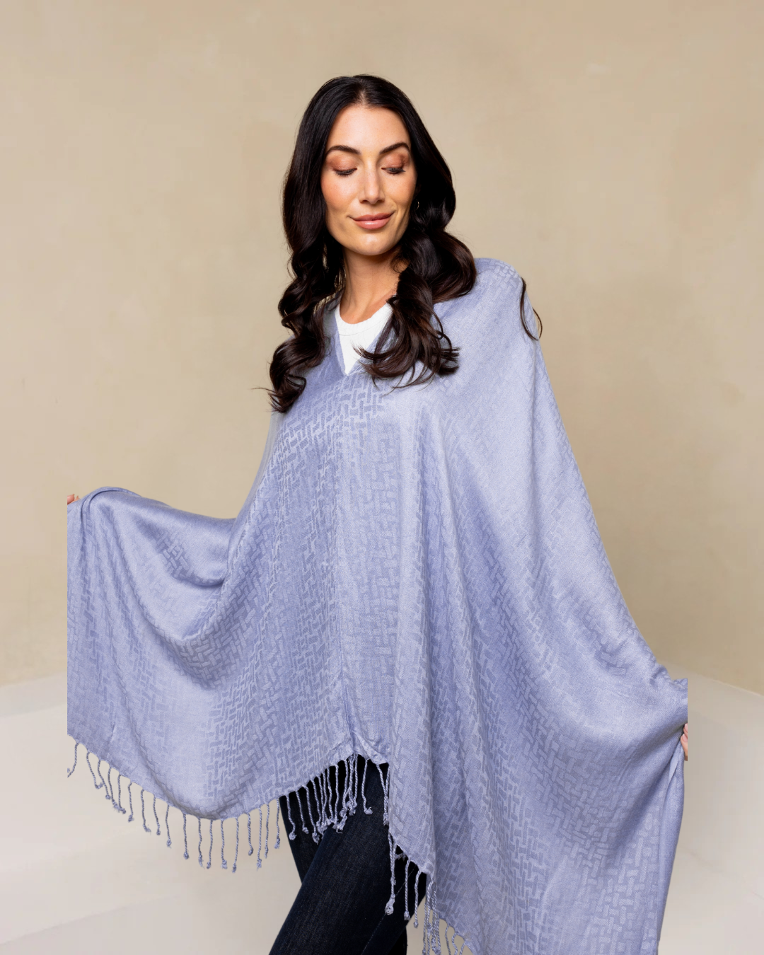 Jacquard Poncho