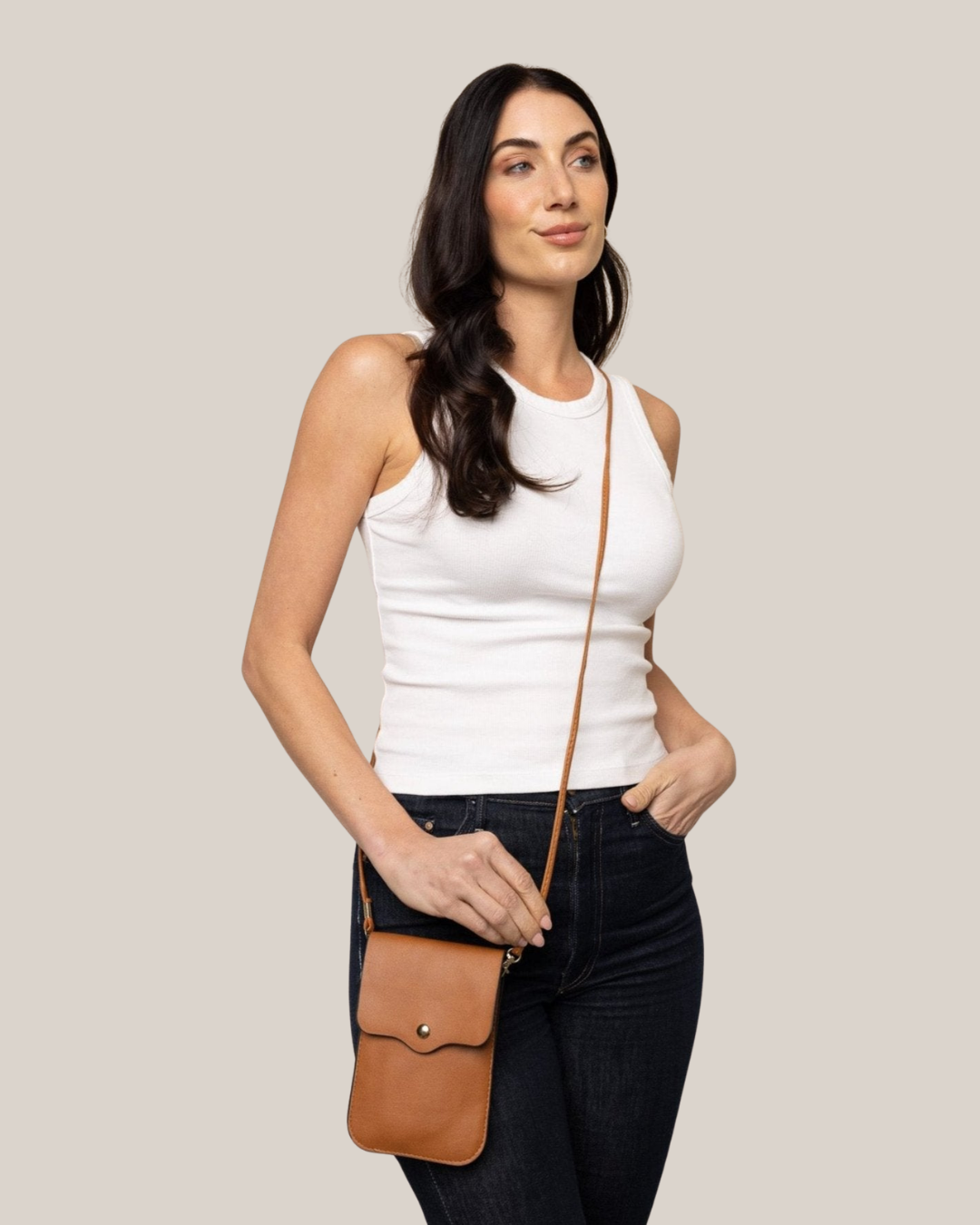 Touchscreen Phone Crossbody Saddle
