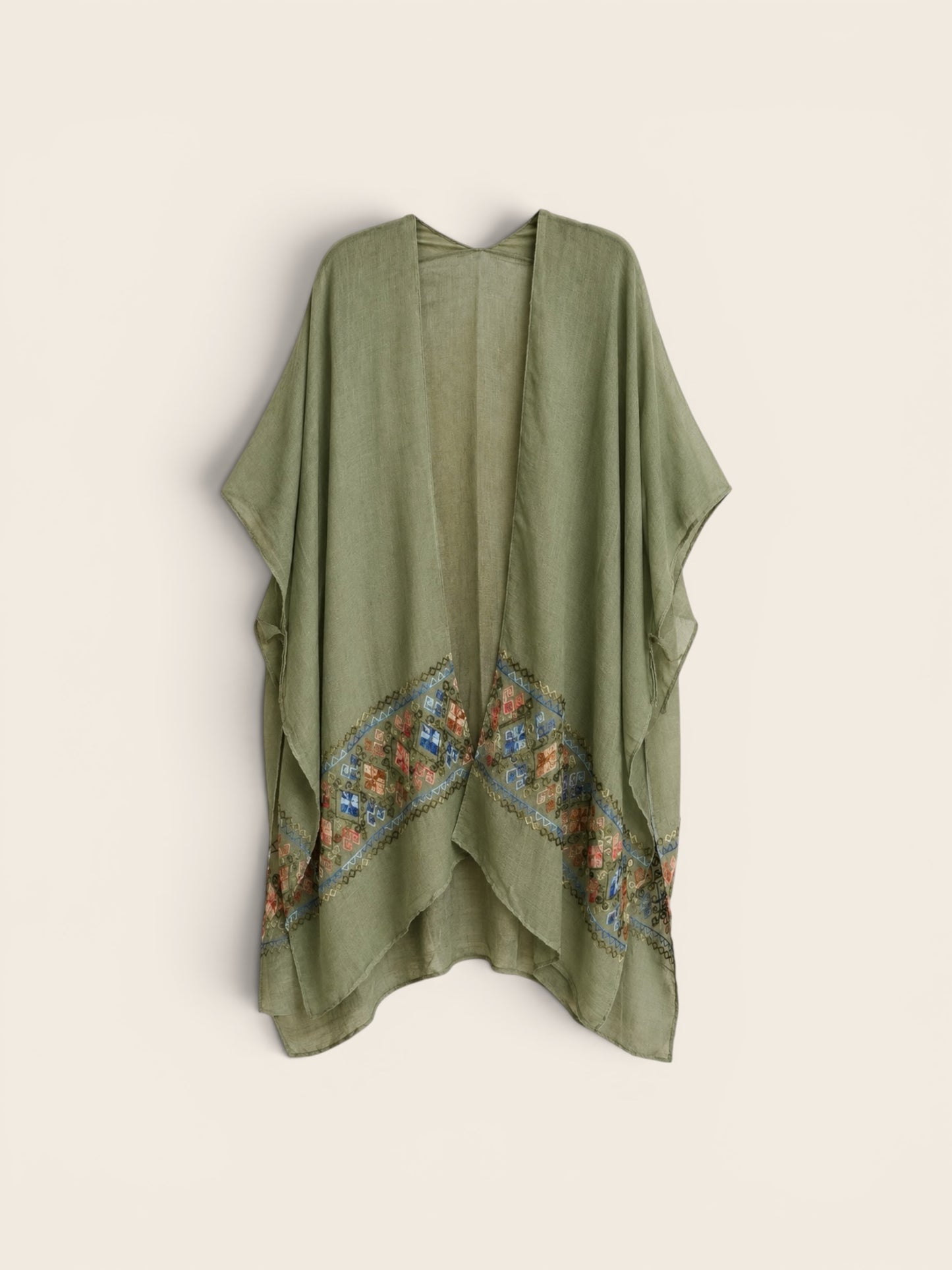 Embroidered Ruana