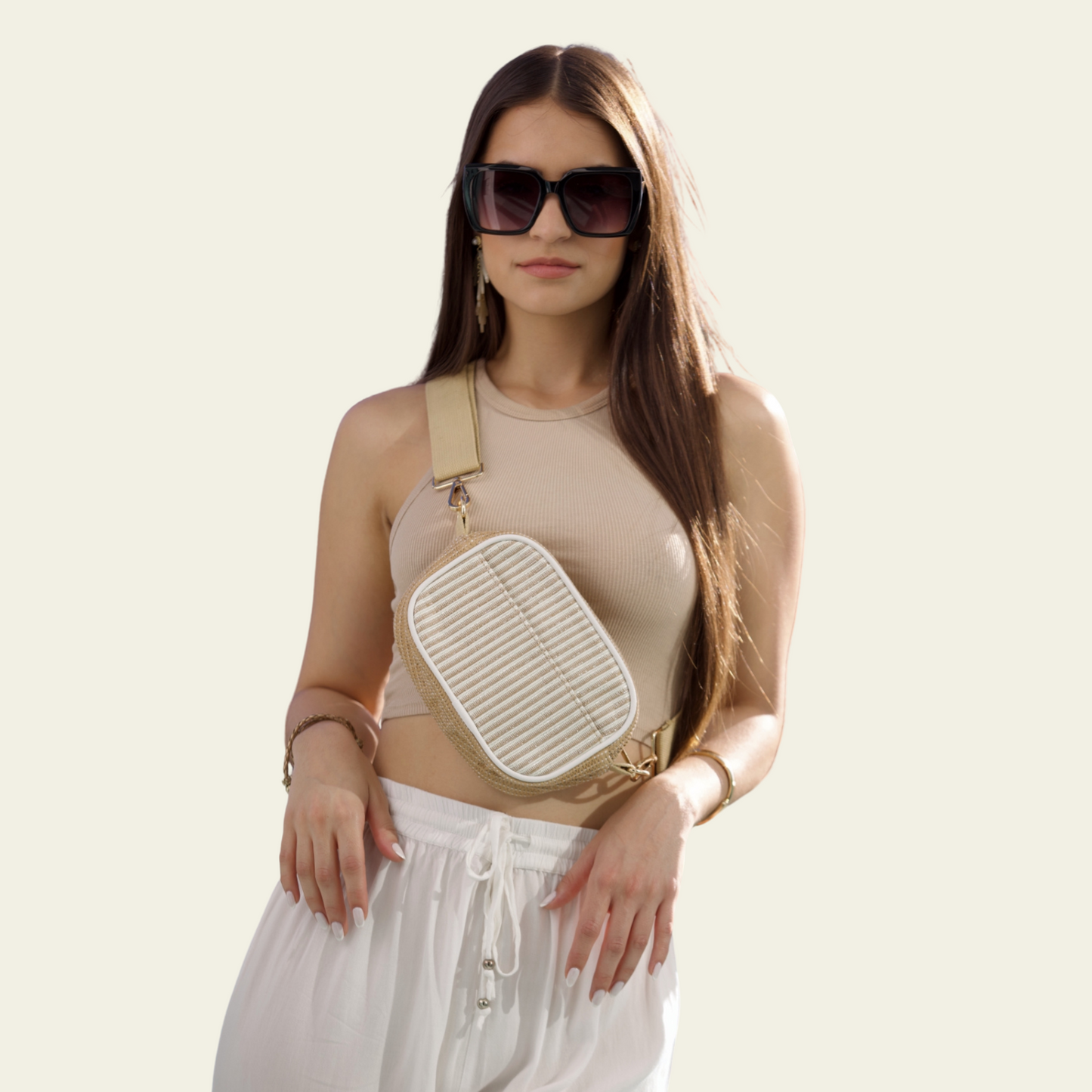 Metallic Crossbody Bag - Fanny Pack