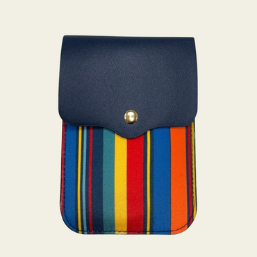 Touchscreen Phone Crossbody Navy Canvas