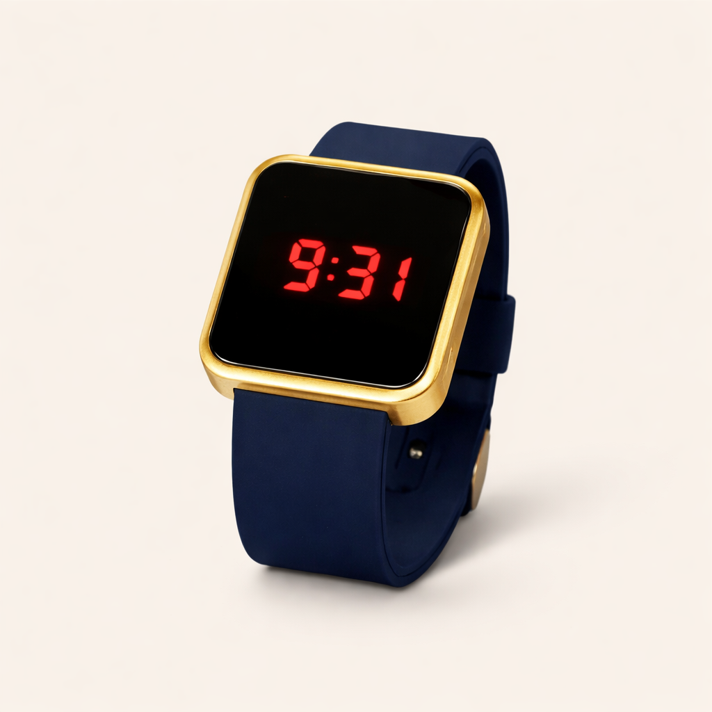 Navy LED Watch