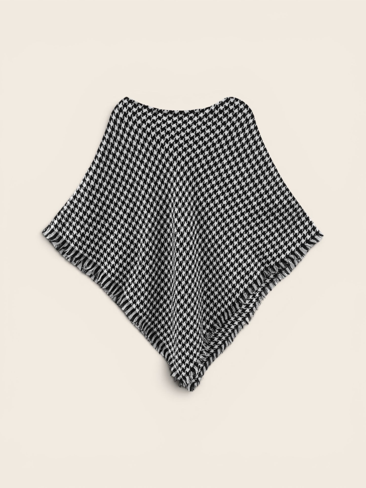 Houndstooth Poncho