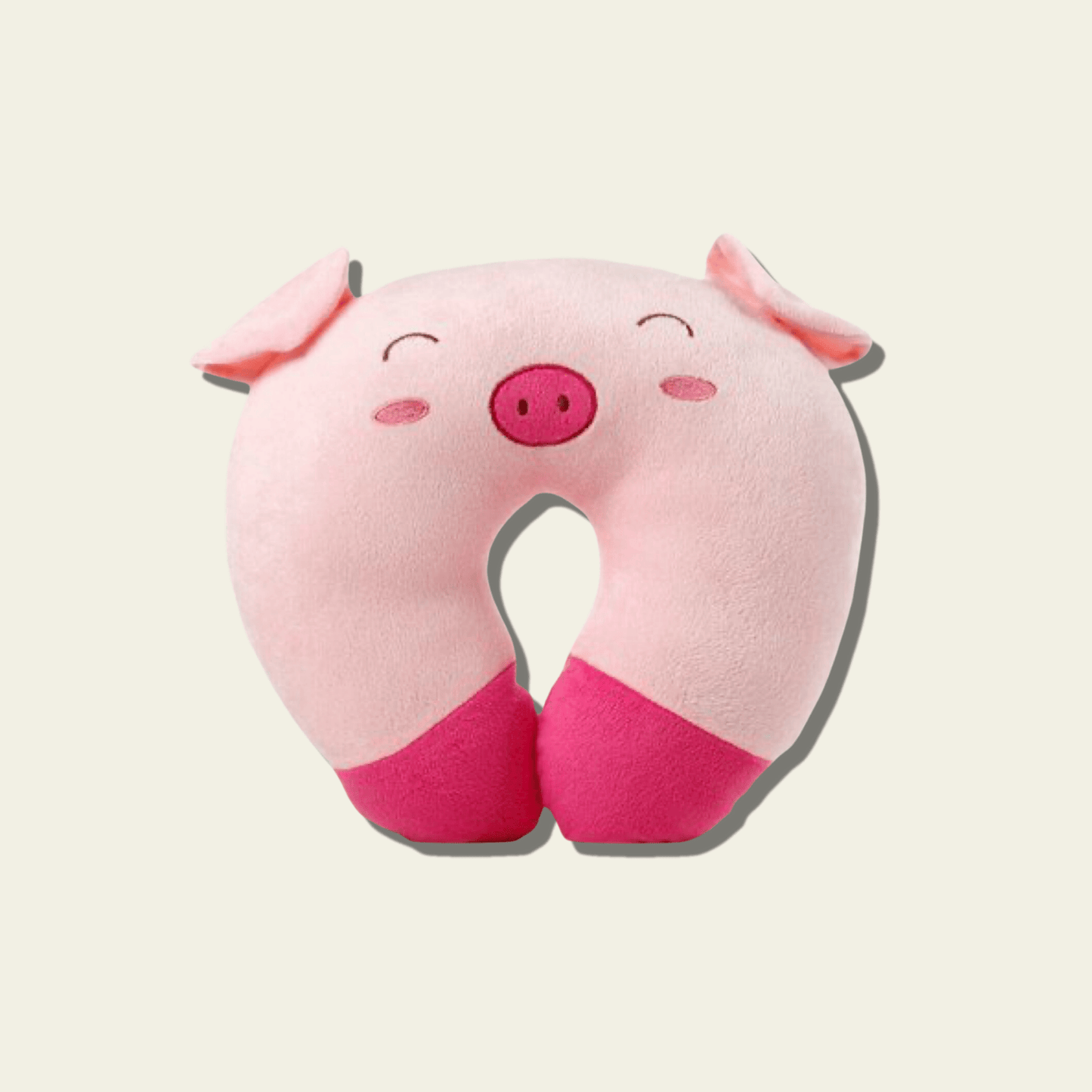 This adorable neck pillow for kids is designed to provide comfort and support during travel. Shaped like a cute pink pig, it offers a fun and cozy experience for children while they rest on long car rides, flights, or during naps. The soft and plush material ensures comfort, while the pillow’s ergonomic design helps support the neck for a more relaxed journey.