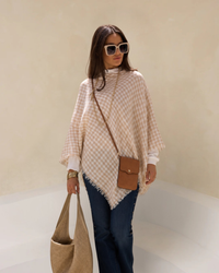 Houndstooth Poncho