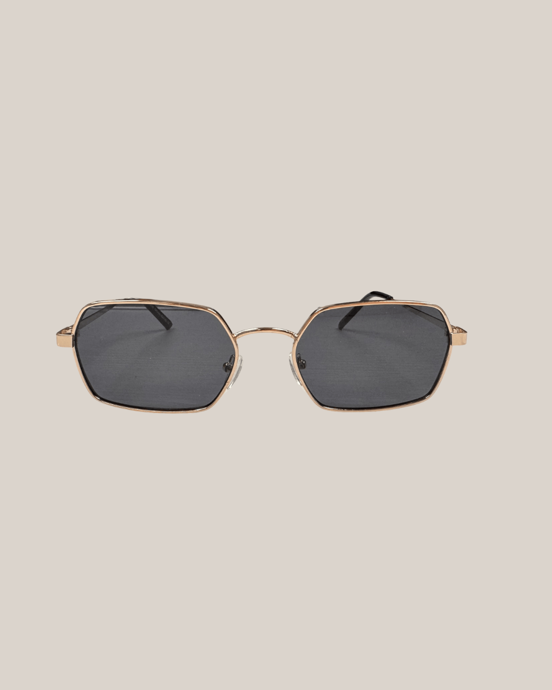 Metal Geometric Frame Sunglasses