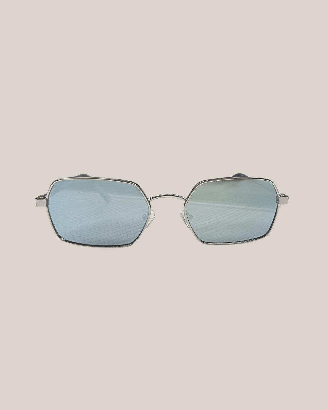 Metal Geometric Frame Sunglasses