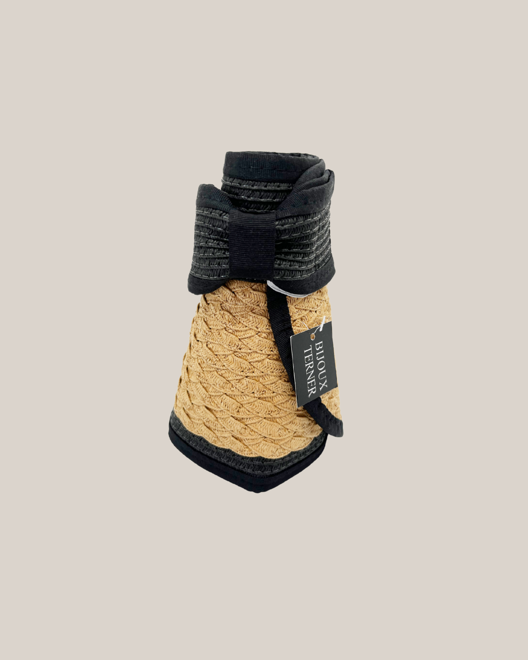 Roll-Up Straw Visor - Black