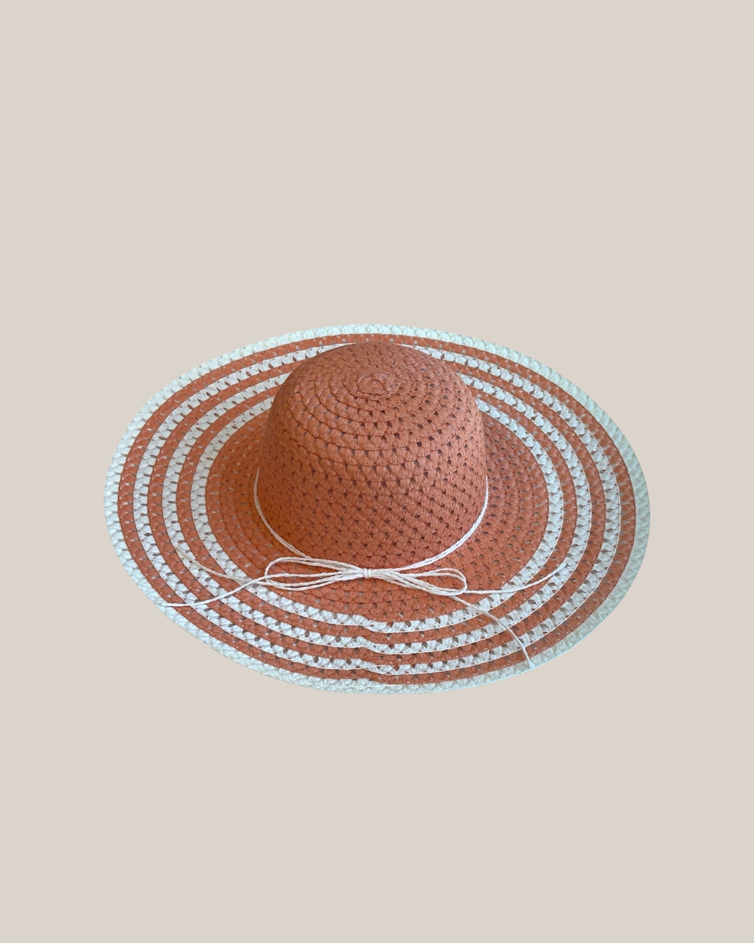 Tropical Striped Brim Summer Hat