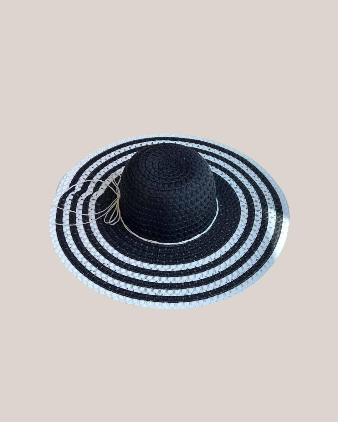 Striped Brim Summer Hat