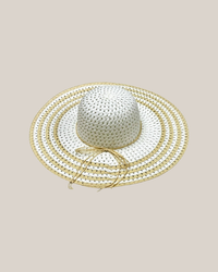Striped Brim Summer Hat