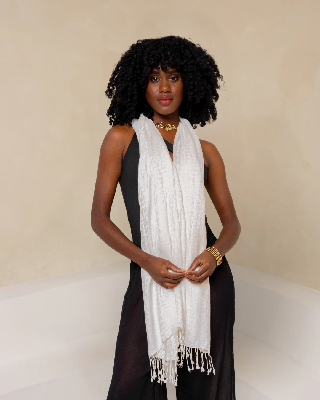 Jacquard Poncho