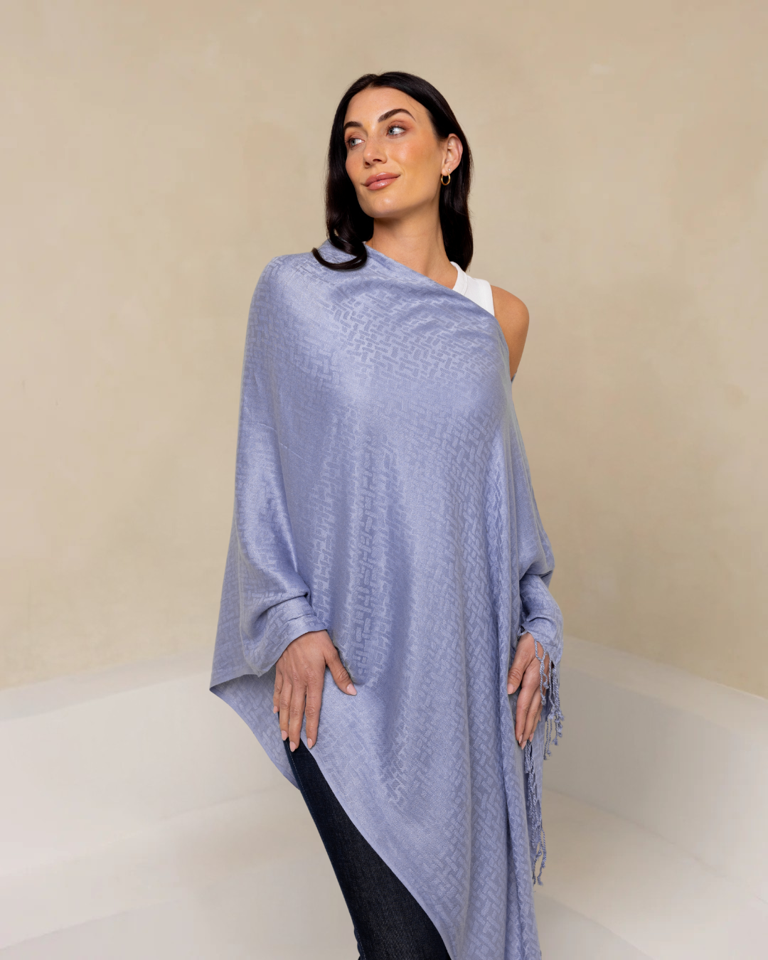 Jacquard Poncho