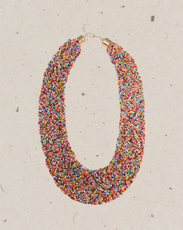 Rainbow Beaded Necklace