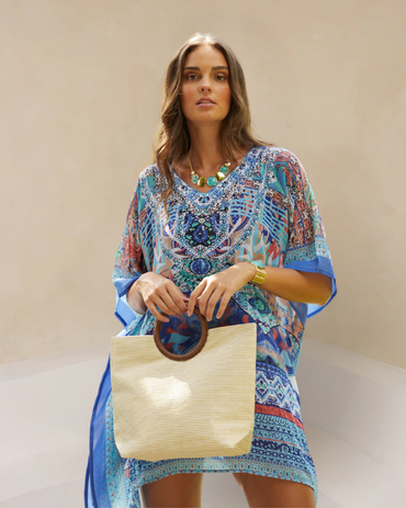Summer Glow Round Handle Tote