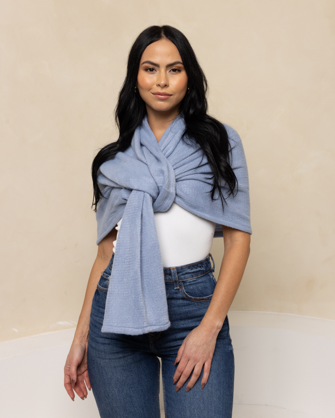 Blue Cocoon Shawl