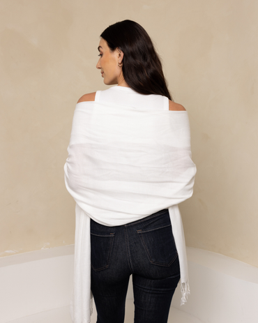 White Pashmina