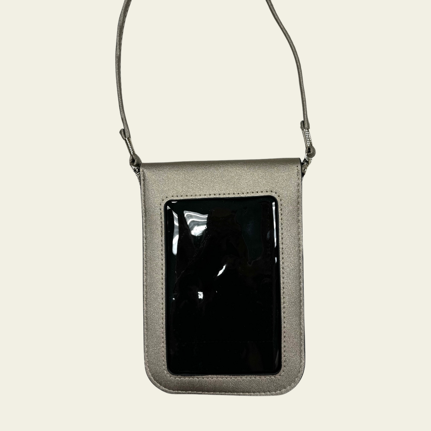 Touchscreen Phone Crossbody Pewter