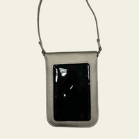 Touchscreen Phone Crossbody Pewter