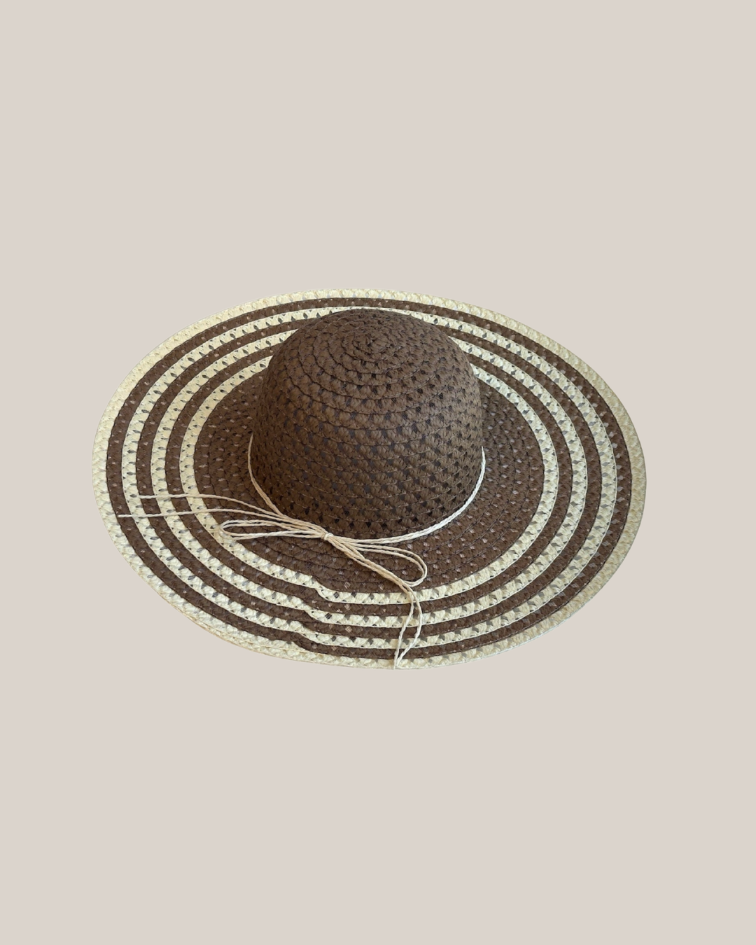 Striped Brim Summer Hat