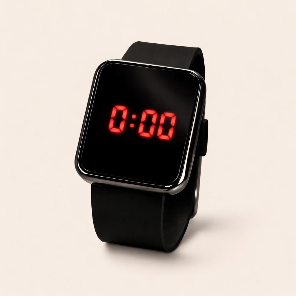 Black LED Watch