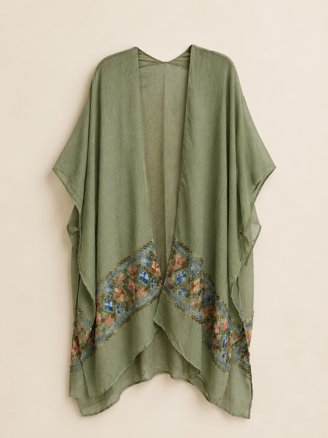 Embroidered Ruana