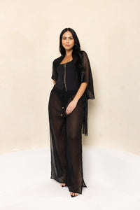 Black Evening Shawl