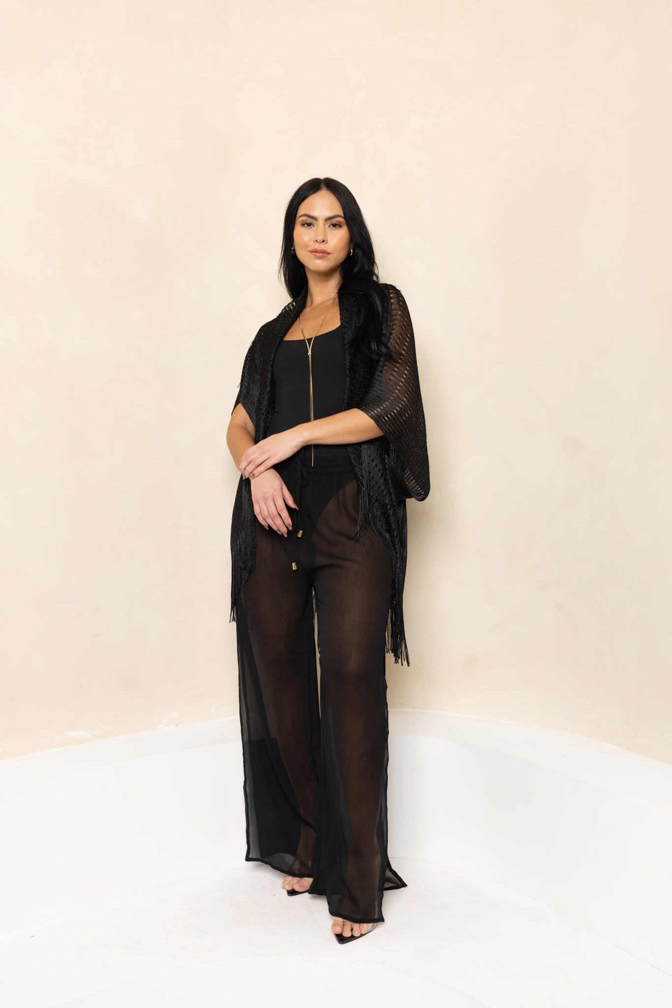 Black Evening Shawl