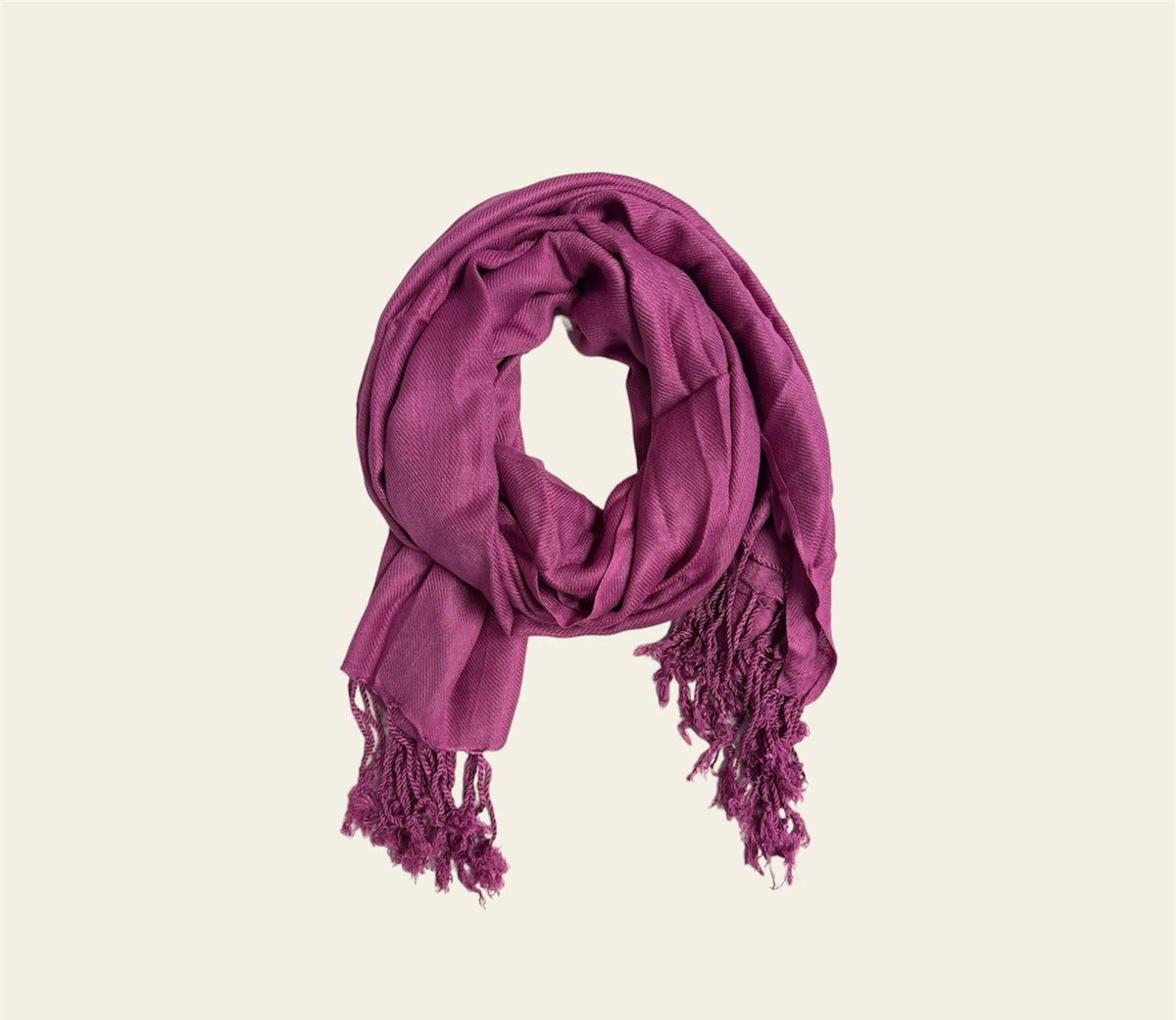 Pashmina Bijoux Terner Léger Marron Clair - Occasion Très Bon État - Écharpe D'Été