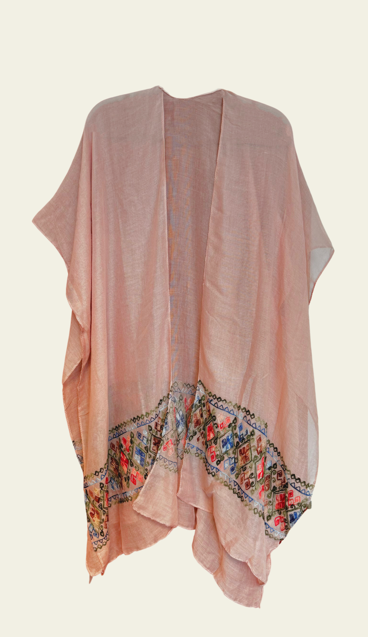 Embroidered Ruana