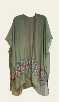 Embroidered Ruana