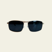 Rectangular Metal Sunglasses