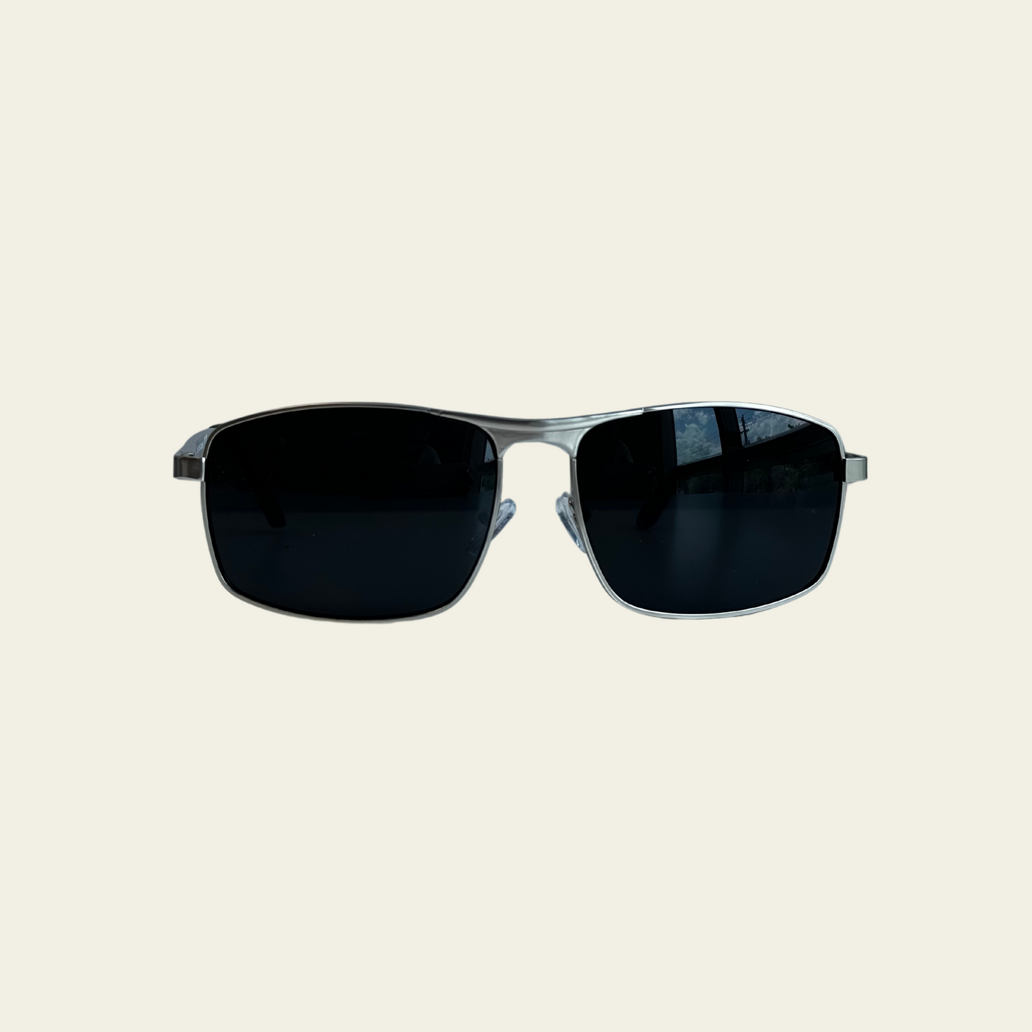 Rectangular Metal Sunglasses