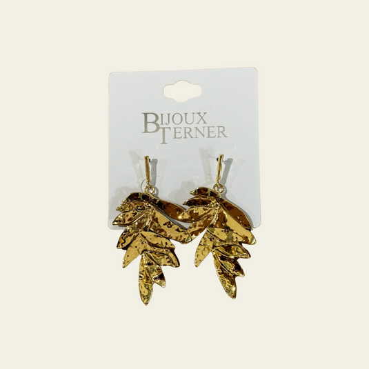Boucles D'Oreilles Chaîne Rose Bijoux Terner - Neuf Avec Étiquettes - Style Pendentif